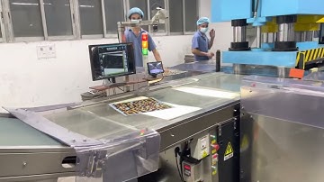 Puzzle die cutting machine and packing machine