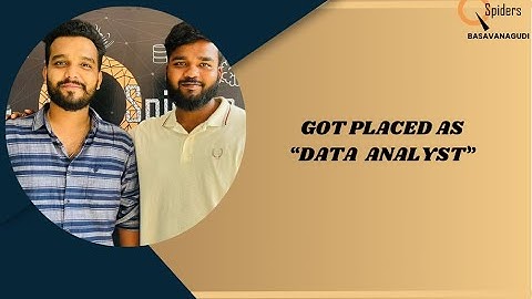 Congratulations " KRISHNA KUMAR " for getting placed as " DATA ANALYST "