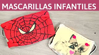 Mascarillas infantiles para hacer sin máquina de coser