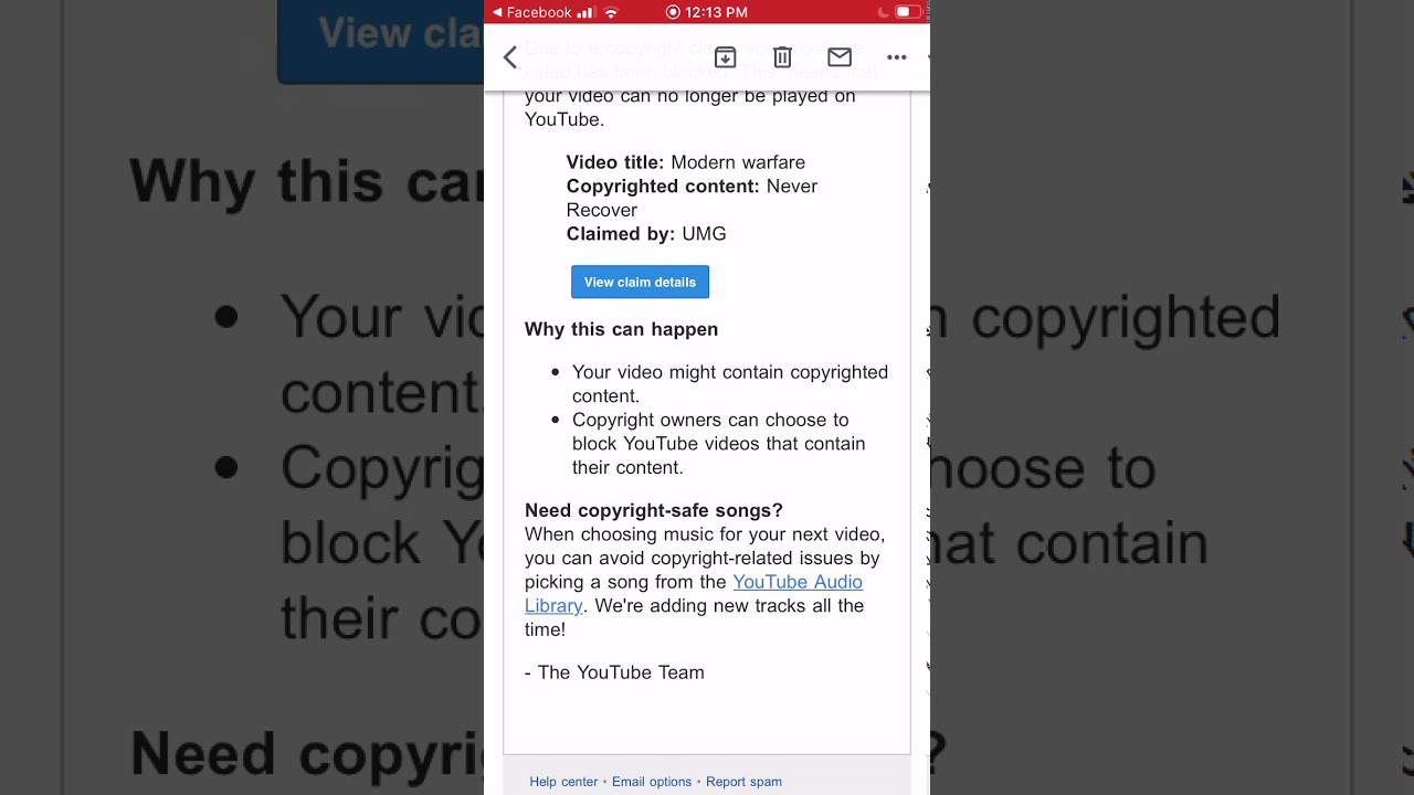 I’ve been copyrighted UMG SUCKS