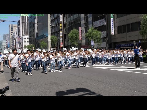 [4K 60p] 第十二回銀座柳まつり ゴールデンパレード 足立区中学校合同バンド