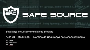 SegDesSoftware - Aula 08 - Módulo 02 - Outras normas