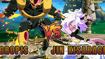 GROPIS VS JIN KISARAGI | Dragon Ball FighterZ 