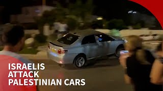 Israeli settlers attack Palestinian cars in Ramla