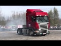 Scania drift and burnout