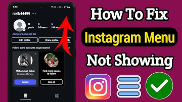 How To Fix Menu Option Not Showing Problem On Instagram 2025 | Fix 3 Line Not Showing On Instagram