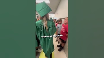 Thumbnail of Little sister gets emotional seeing her big sister graduate 😭❤️ #shorts #shortsvideo #shortsfeed