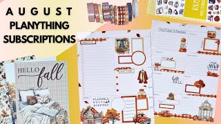 PLAN WITH ME &amp; FLIP THROUGH | RUSTIC FALL DASHBOARD SPREAD | PLANYTHING SUBSCRIPTIONS