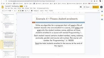 File Handling : Software Design : pseudocode