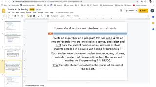 File Handling : Software Design : pseudocode