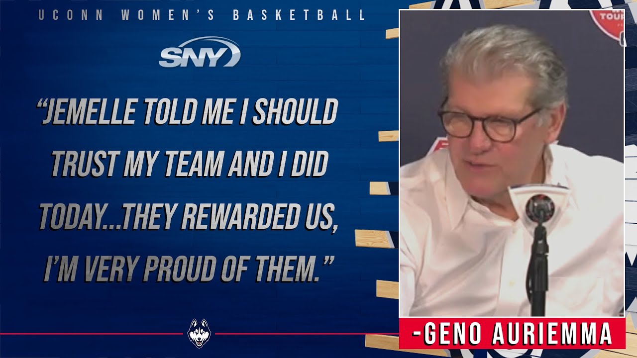 UConn vs Villanova: Geno Auriemma: 'I'm really proud of them' after UConn  wins Big East tournament - YouTube