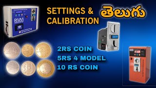 Complete Setting &amp; Calibration of ₹2, ₹5, ₹10 Coin Acceptor | 4 Type Coin Setup