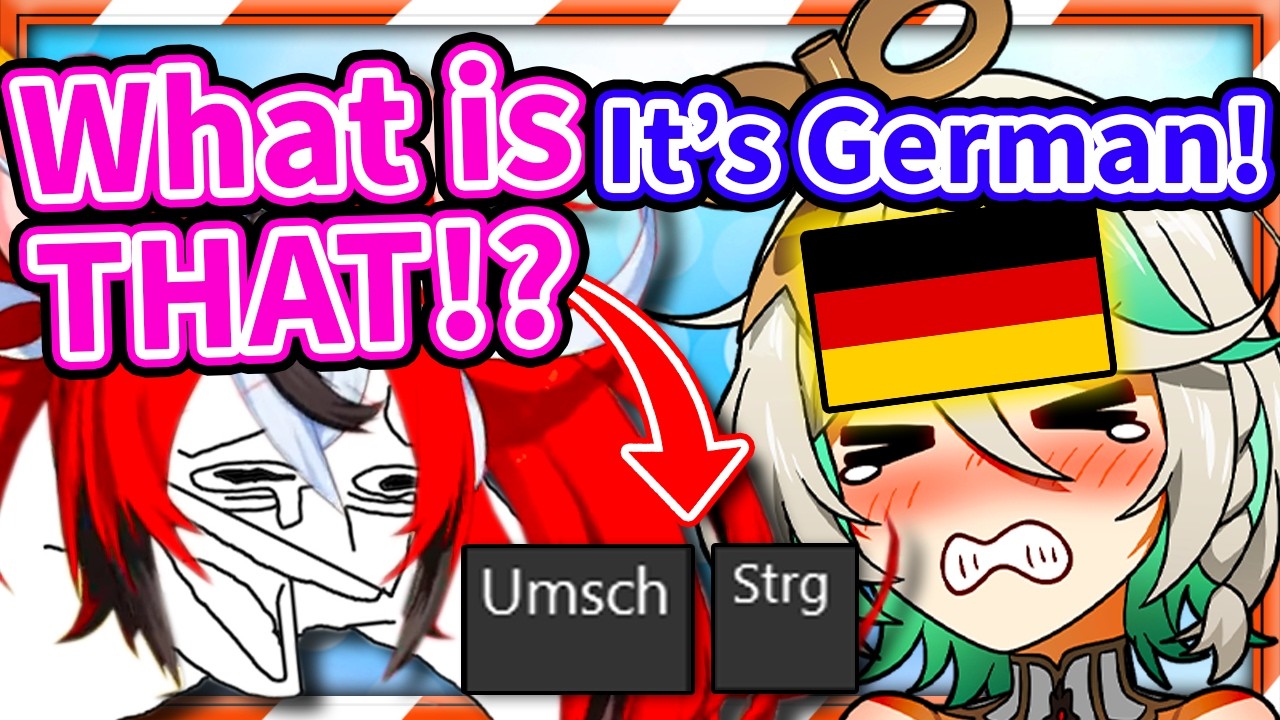 Bae Loses It Over CC's German Keyboard 【HololiveEN】