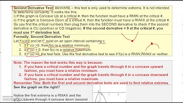 Business Calculus 3.3.3 Concavity and Second Derivative Test Part 3