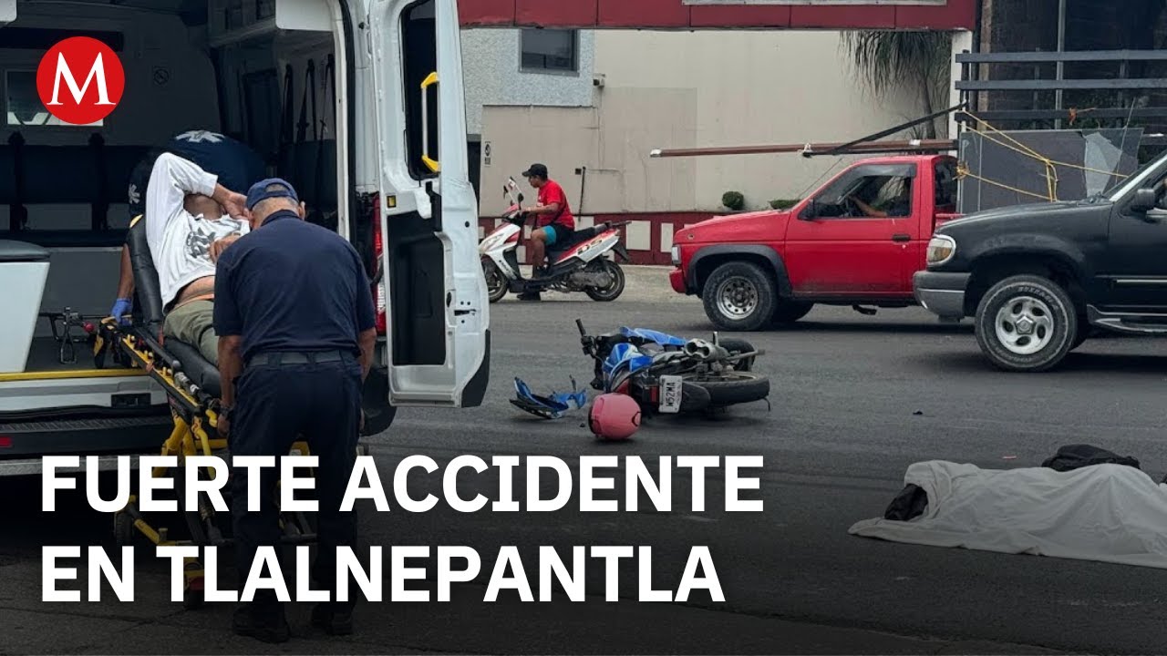 Muere mujer en fatal accidente de motocicleta en Tlalnepantla