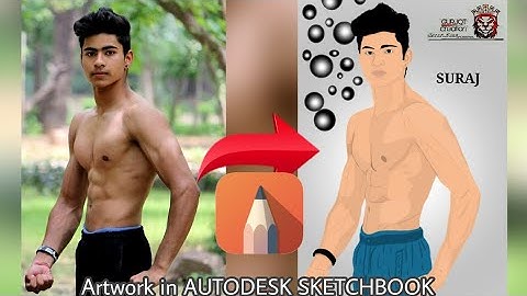 Create artwork in AUTODESK SKETCHBOOK || PROFESSIONAL VECTOR EDITING IN MOBILE LIKE PHOTOSHOP