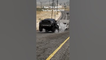 1500Hp Ram TRX WHEELIE LAUNCH!! #trx #ram #srt #srt8 #trackhawk #dodge #1000hp #hellcat #fastcar