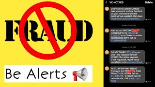 Bank Debit Card & Fake Sms Link OTP Not Share || Fraud Scams Be Aware ?