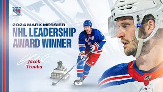 Jacob Trouba Wins Mark Messier NHL Leadership Award