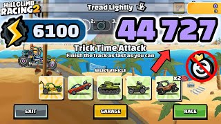 44727 Points 6100Gp In Tread Lightly Team Event - Best Runs - Hill Climb Racing 2