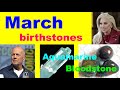 March birthday with spring_Birthstones Aquamarine_Bloodstone_Birth flower Daffodil_Zodiac