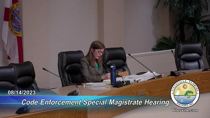 Code Enforcement Board — 08/14/2023 - 2:00 p.m.