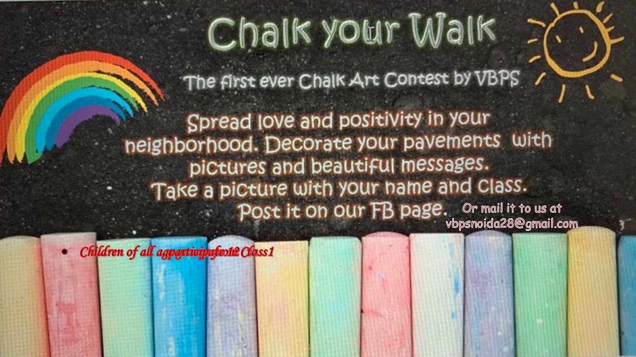 Chalk your walk YouTube