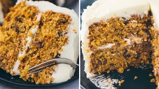 A scratch carrot cake with pineapple then covered cream cheese
frosting. this recipe makes really moist made brown sugar, spices,
pin...