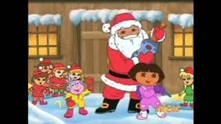 Dora, Boots, and Santa sing 