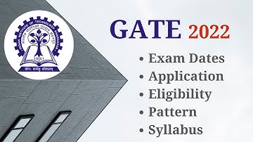 GATE2022  Preparation Strategy|Exam Dates| Application|Eligibility| Pattern| Syllabus| Notifications