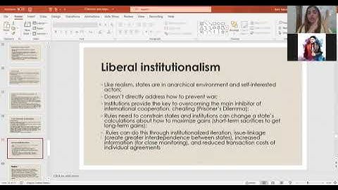 Liberalism in IR part 2  by Rida Talpur 
