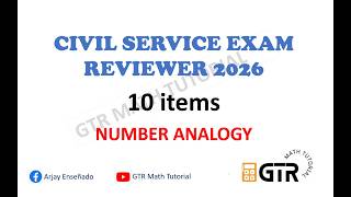 Civil Service Exam Reviewer 2026 - NUMBER ANALOGY