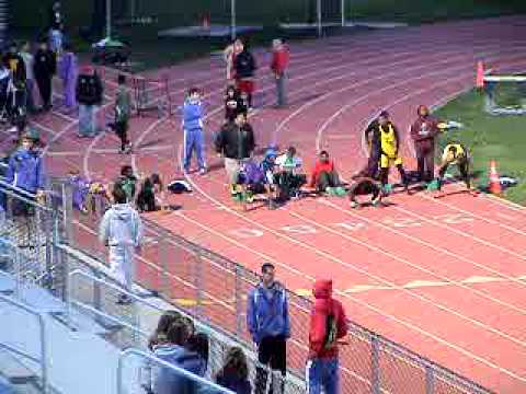 www.LaneTechFan....  - 100 meter dash at Prospect Invite 2009 won by Chris Kyles of Lane Tech