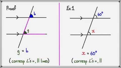 Corresponding Angles on a Parallel Line
