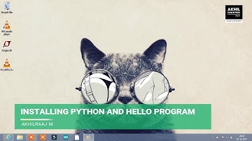 Python Tutorial | Installing Python and First Program using IDLE | Akhil Conception