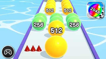 Ball Run 2048 - Gameplay Walkthrough Part 49 - Racing Game Levels 484-490 (iOS, Android)