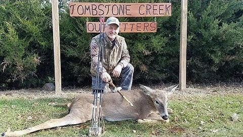 Deer taken Atlatl hunting thrown Spear in Missouri by Jim Clement @ TCO by modern day Cave Man