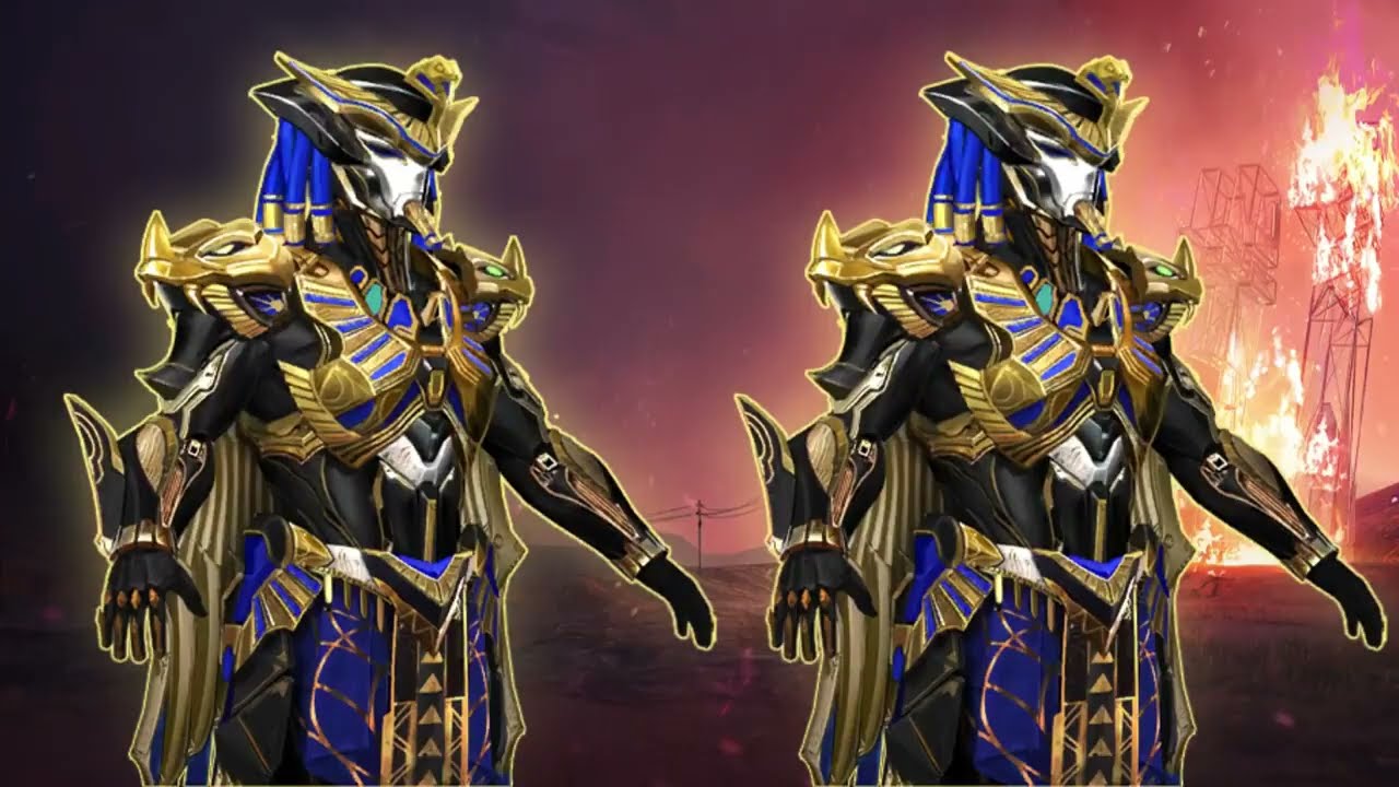 PUBG MOBILE SEASON 14 PharaohRises UPGRADABLE OUTFITS,SEASON 14 RP GUN