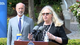 Gov. Tom Wolf and Dr. Rachel Levine thank health care workers for efforts during COVID-19 pandemic