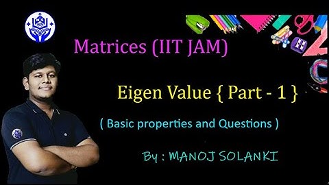 Eigen value || Characteristic matrix || part 1