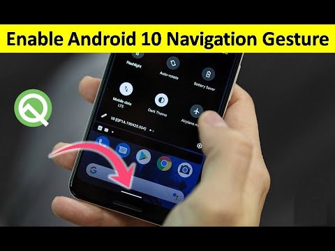 How to Enable New Gesture Navigation on Android 10 - YouTube