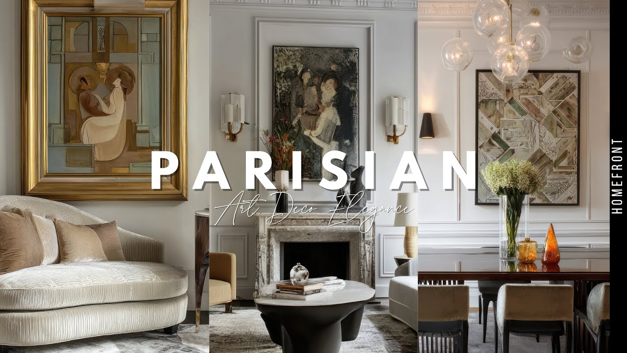Inside a Luxury Parisian Home | Timeless Art Deco Interiors with Modern Parisian Style