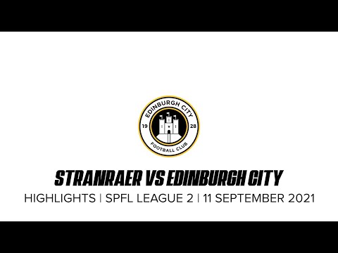 Stranraer Edinburgh City Goals And Highlights