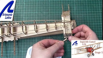Artesania Latina 1/16 Scale Sopwith Camel : Step By Step Video Tutorial  : Episode 5