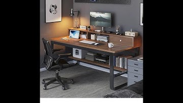 Cách lắp bàn U 1m có kệ sách trên bàn