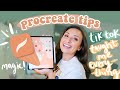 PROCREATE TIPS | i watched a million tik tok tips so now you don't have to