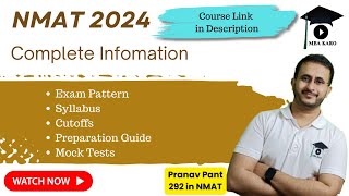 Course Launch for NMAT 2024 | Complete Information | Pattern | Syllabus | Cutoffs | Mock Tests
