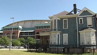 Historic house sits across the street from Minute Maid Park in downtown Houston