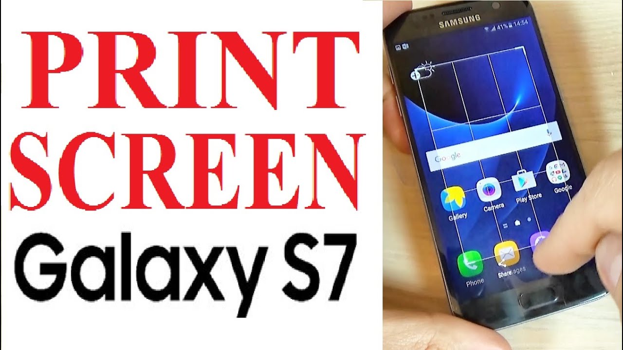 Rytmisk Typisk væske Samsung Galaxy S7, S7 edge - How to Take Screenshot/ Print screen/ Capture  - YouTube
