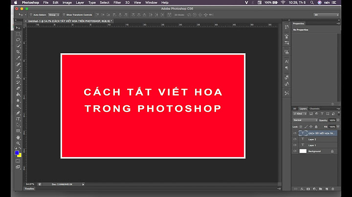 Lỗi không viết được chữ thường trong photoshop